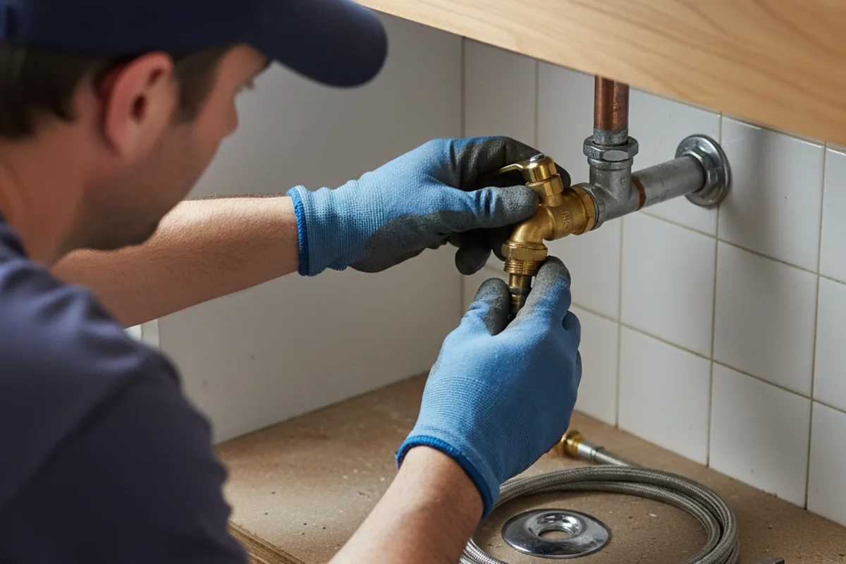 Shutoff valve and fitting work during Emergency Plumbing in Ridgeland